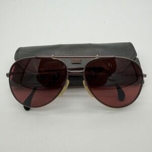 Zeiss W. Germany Vintage Aviator Sunglasses 5715 1581 Brown Lens Double Bridge